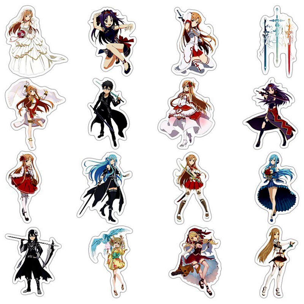 1 Pack Anime Sticker Sword Art - Sticker Sheet Set recension och pris