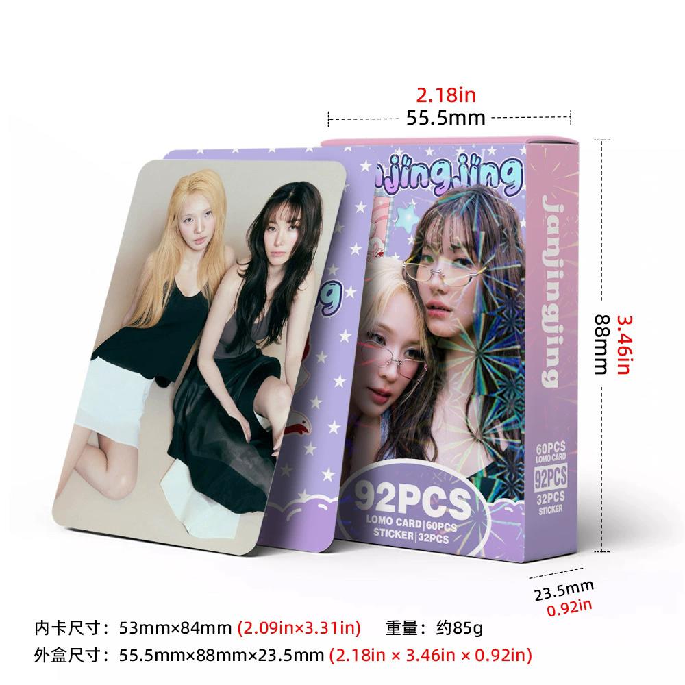 JanJingJing Idol Lomo Cards Se - Sticker Sheet Set recension och pris