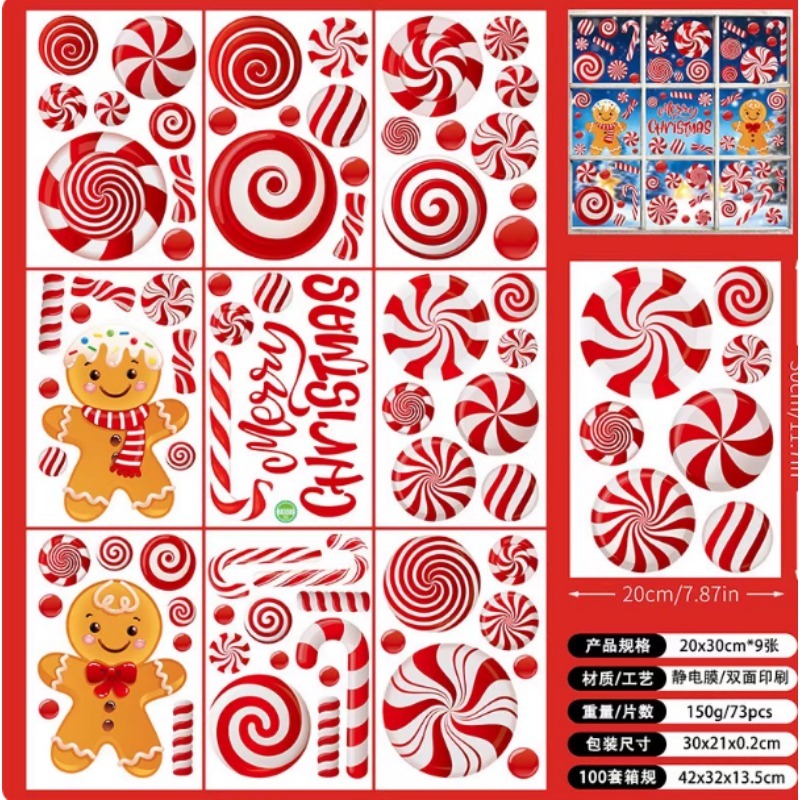 6 Sheets Set with Christmas Ba - Sticker Sheet Set recension och pris